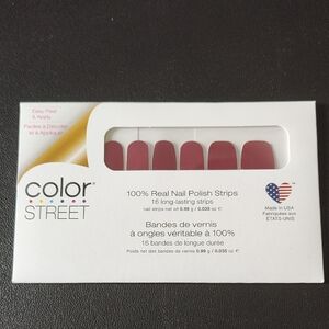 Color Street Deep Red Nail Strips